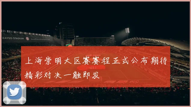 上海崇明大区赛赛程正式公布期待精彩对决一触即发