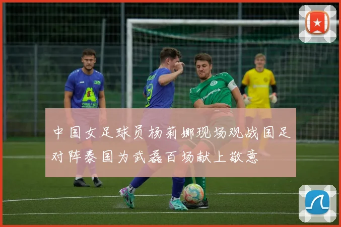 中国女足球员杨莉娜现场观战国足对阵泰国为武磊百场献上敬意